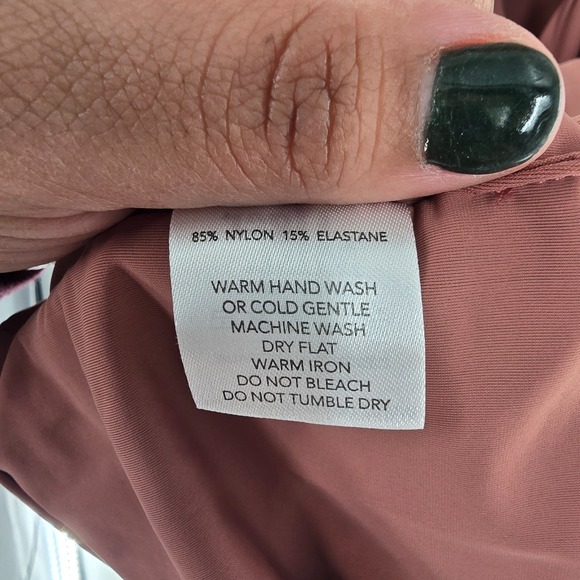 Tiger mist Dress Womens Medium dusty Rose Ruched Cut Out Adjustable - Picture 5 of 7